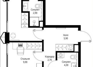 Продается 2-комнатная квартира, 61.9 м2, Москва, район Покровское-Стрешнево