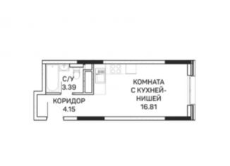 Квартира на продажу студия, 24.6 м2, Москва, улица Корнейчука, 27с7, район Бибирево