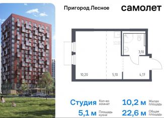 Продается квартира студия, 22.6 м2, Московская область, микрорайон Пригород Лесное, к18