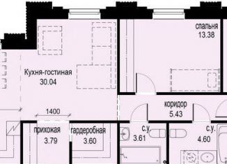 Продажа 3-ком. квартиры, 94.2 м2, Санкт-Петербург, метро Фрунзенская, Московский проспект, 72