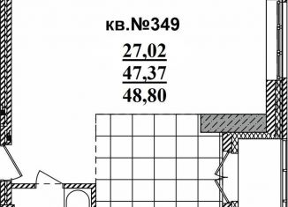 Продается квартира студия, 48.8 м2, Новосибирская область, Садовая улица, 17