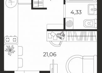 Продается квартира студия, 31.8 м2, село Осиновая Гора, Восточная улица, 21