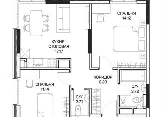 Продам 2-комнатную квартиру, 54.6 м2, Москва, улица Корнейчука, 27