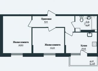 Продается 2-ком. квартира, 56.5 м2, Вологодская область