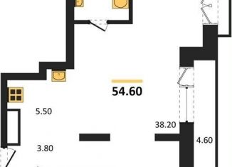 Квартира на продажу студия, 54.6 м2, Новосибирск, Заельцовский район