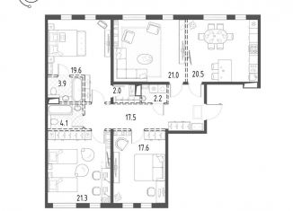 Продам четырехкомнатную квартиру, 129.3 м2, Санкт-Петербург, Приморский район, Лисичанская улица, 15