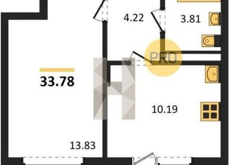 Продаю 1-ком. квартиру, 33.8 м2, Воронежская область, Покровская улица, 19