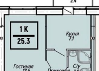 Продается 1-ком. квартира, 25.5 м2, Ставрополь, Пригородная улица, 251