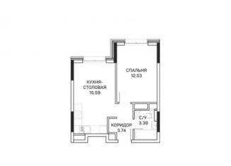 Продажа 1-комнатной квартиры, 35.3 м2, Москва, улица Корнейчука, 27