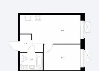 Продается 1-комнатная квартира, 34.8 м2, Обнинск, жилой комплекс Парковый Квартал, 5, ЖК Парковый Квартал