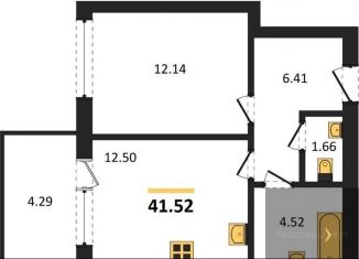 Продаю однокомнатную квартиру, 41.5 м2, Воронежская область