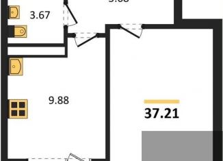 1-ком. квартира на продажу, 37.2 м2, Воронежская область, улица Славы, 7