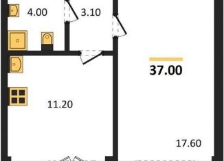 Продаю однокомнатную квартиру, 37 м2, Воронежская область, Цимлянская улица, 10Г