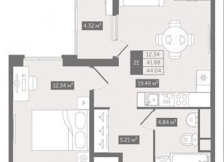 Продаю однокомнатную квартиру, 44 м2, Санкт-Петербург, Новгородская улица, 8В, Центральный район