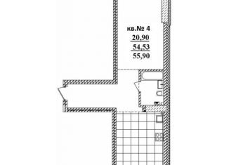 Продаю 2-комнатную квартиру, 55.9 м2, Новосибирская область, Садовая улица, 17