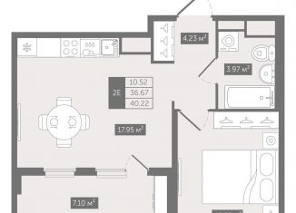 Продается 1-комнатная квартира, 40.2 м2, Санкт-Петербург, Новгородская улица, 8В