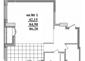 Продается 3-комнатная квартира, 86.3 м2, Новосибирская область, Садовая улица, 17