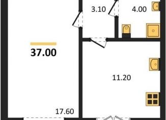 Продаю 1-комнатную квартиру, 37 м2, Воронежская область, Цимлянская улица, 10Г