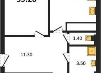 Продаю 2-ком. квартиру, 59.2 м2, Воронеж, Цимлянская улица, 10Г