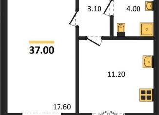 Продается 1-ком. квартира, 37 м2, Воронежская область, Цимлянская улица, 10Г