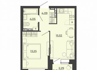 Продам 1-ком. квартиру, 39.2 м2, Екатеринбург, Чкаловский район