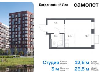 Продается квартира студия, 23.5 м2, Ленинский городской округ, жилой комплекс Богдановский Лес, 7.2