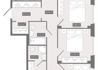 Продам 4-ком. квартиру, 95.2 м2, Санкт-Петербург, Новгородская улица, 8В, Центральный район