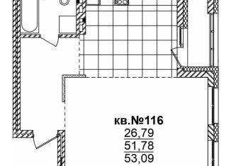 Продается квартира студия, 53.1 м2, Новосибирская область, Садовая улица, 17