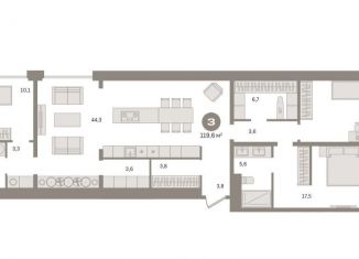 Трехкомнатная квартира на продажу, 119.6 м2, Москва, Дубининская улица, вл59к2, метро Павелецкая