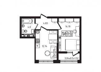 Продам 1-комнатную квартиру, 37.3 м2, Майкоп