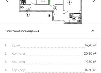 Продам 3-комнатную квартиру, 76 м2, Санкт-Петербург, ЖК Юбилейный Квартал, Комендантский проспект, 51к1