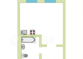 Продается квартира студия, 27.7 м2, Тюменская область, улица Республики, 204к5