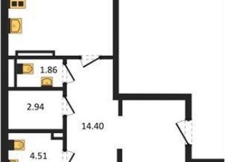 Продажа двухкомнатной квартиры, 74.3 м2, Воронеж, Левобережный район, Ленинский проспект, 108А