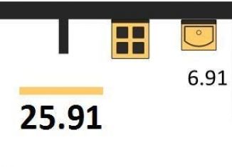 Продаю квартиру студию, 25.9 м2, Воронежская область