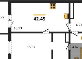 Продаю однокомнатную квартиру, 42.4 м2, село Новая Усмань