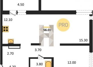 Продажа 2-ком. квартиры, 56 м2, Новосибирск, улица Связистов, 162к4с