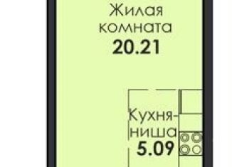 Продается квартира студия, 41.3 м2, Иркутск, ЖК Якоби-Парк, улица Якоби, 6