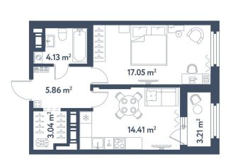 Продаю 1-ком. квартиру, 46.1 м2, Санкт-Петербург