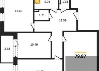 Продам 3-комнатную квартиру, 79.9 м2, Воронеж, Центральный район