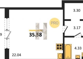 Продаю квартиру студию, 35.6 м2, Москва, Ленинский проспект, 108А