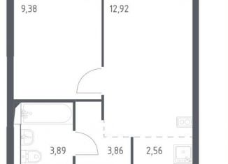 Продается 1-ком. квартира, 32.6 м2, село Ям, жилой комплекс Прибрежный Парк, 8.3, ЖК Прибрежный Парк