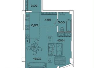 Продаю квартиру свободная планировка, 51.9 м2, Иркутск