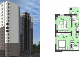 Продам 2-ком. квартиру, 57.6 м2, Волгоградская область, Гагринская улица, 3