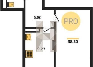 Продается 1-ком. квартира, 38.3 м2, Воронежская область, Покровская улица, 19