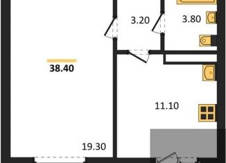 Продаю 1-комнатную квартиру, 38.4 м2, Воронежская область, улица Генерала Черткова, 2