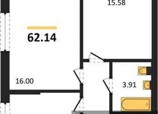 Продаю двухкомнатную квартиру, 62.1 м2, Воронежская область