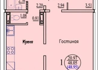 Продажа 1-комнатной квартиры, 48.9 м2, Новосибирская область, улица В. Высоцкого, 171/7