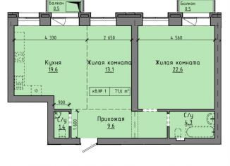 Продажа 2-ком. квартиры, 76.1 м2, Алтайский край, Интернациональная улица, 79