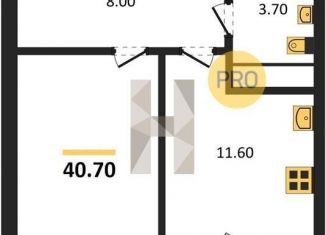 Продам 1-ком. квартиру, 40.7 м2, Воронежская область, бульвар Содружества, 1