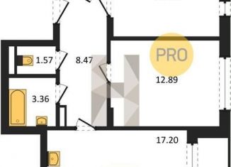 Продам двухкомнатную квартиру, 58 м2, Воронеж, Ленинский проспект, 108А